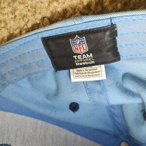 NFL Team Apparel Reebok Light Blue Baseball Cap Hat Structured Curved Brim